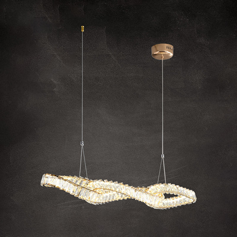 Modern Dining Chandelier Pendant Kitchen Dining Room Crystal Hanging Light Fixture