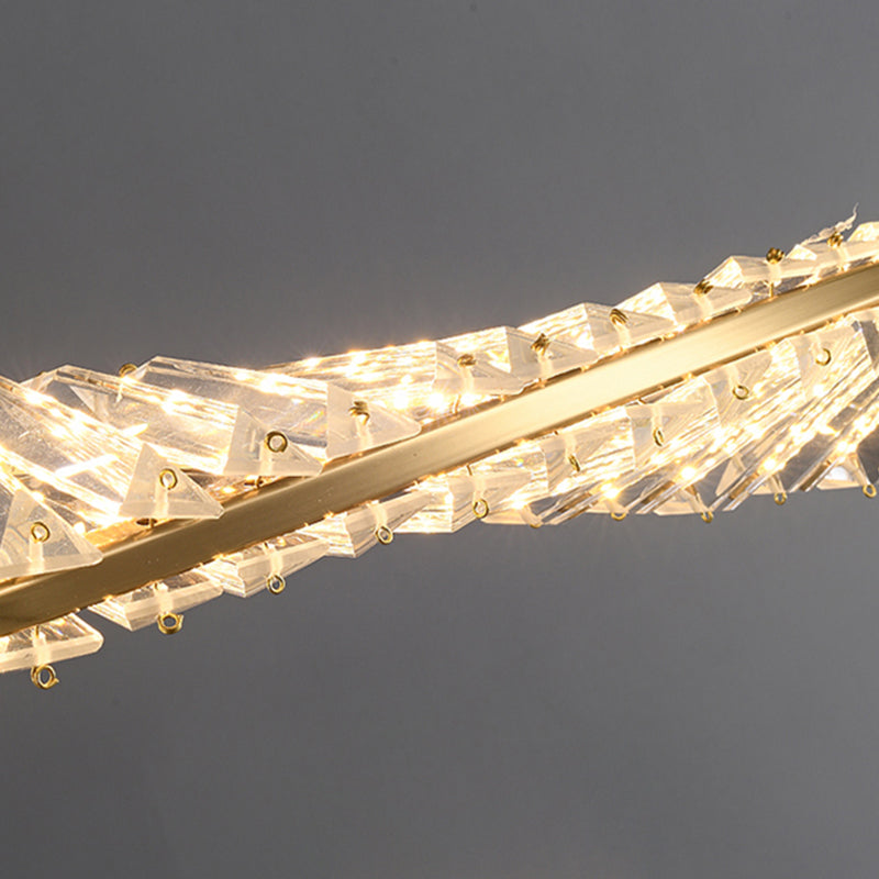 Modern Dining Chandelier Pendant Kitchen Dining Room Crystal Hanging Light Fixture