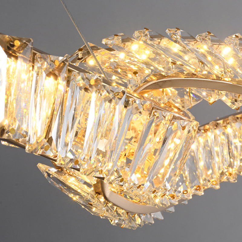 Modern Dining Chandelier Pendant Kitchen Dining Room Crystal Hanging Light Fixture