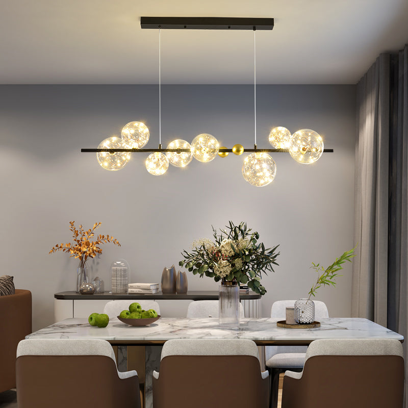 Modern Dining Pendant Lamp Fixture Kitchen Dining Room Glass Shade Hanging Light