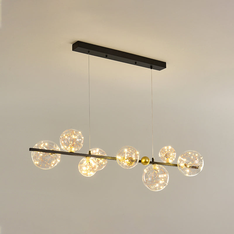 Modern Dining Pendant Lamp Fixture Kitchen Dining Room Glass Shade Hanging Light