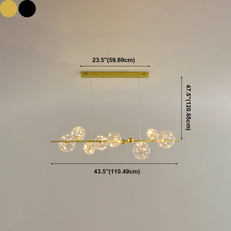 Modern Dining Pendant Lamp Fixture Kitchen Dining Room Glass Shade Hanging Light