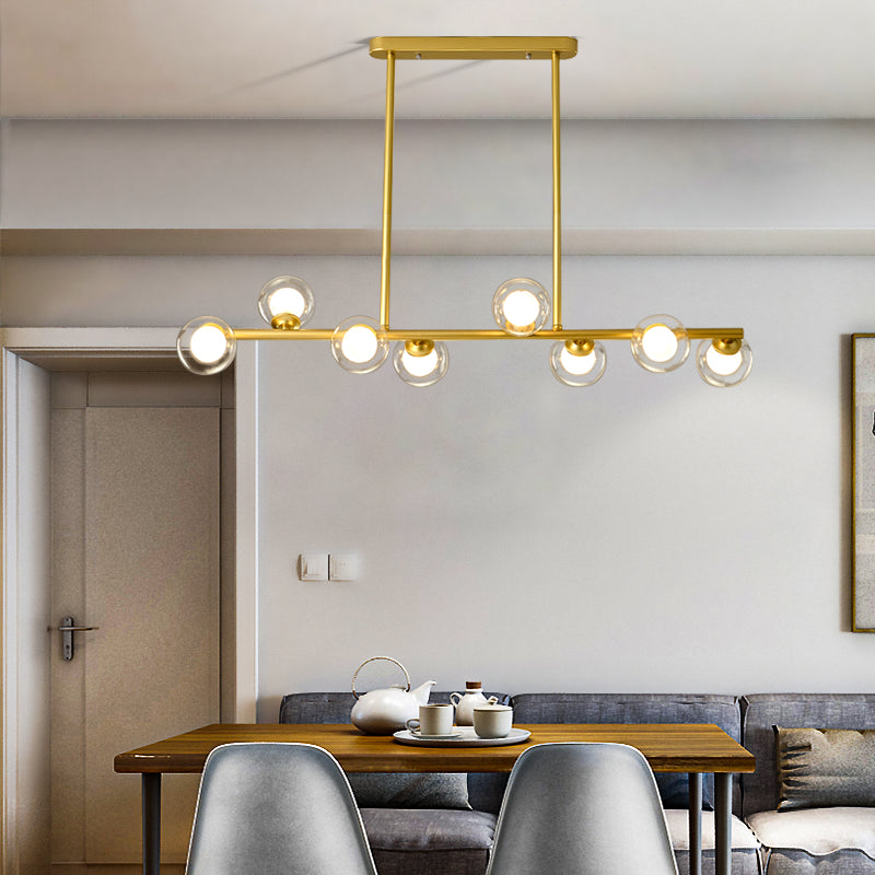 Modern Style Dining Pendant Lamp Fixture Kitchen Dining Room Glass Shade Hanging Light