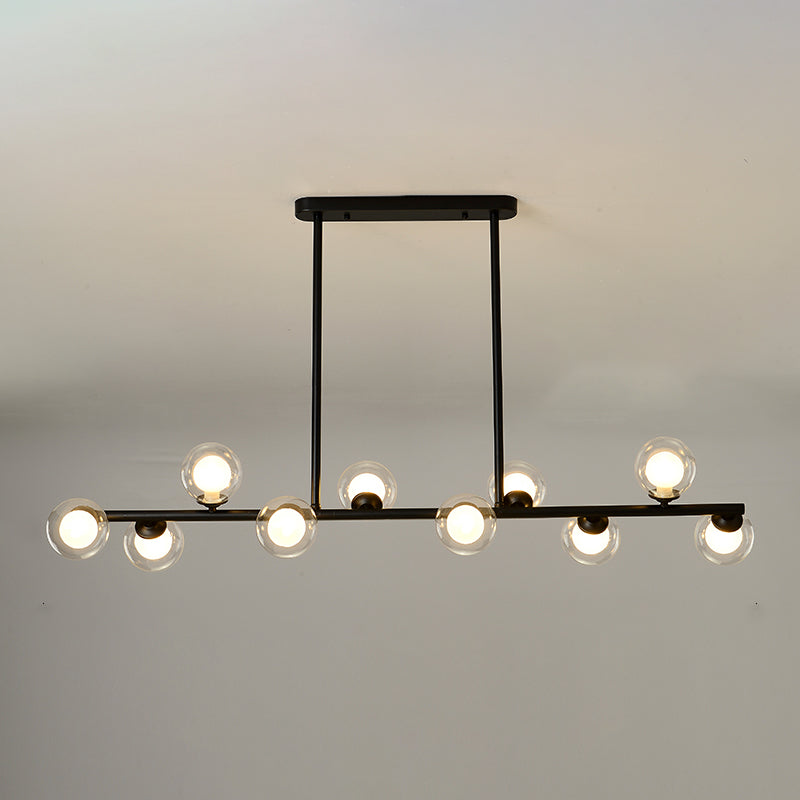 Modern Style Dining Pendant Lamp Fixture Kitchen Dining Room Glass Shade Hanging Light