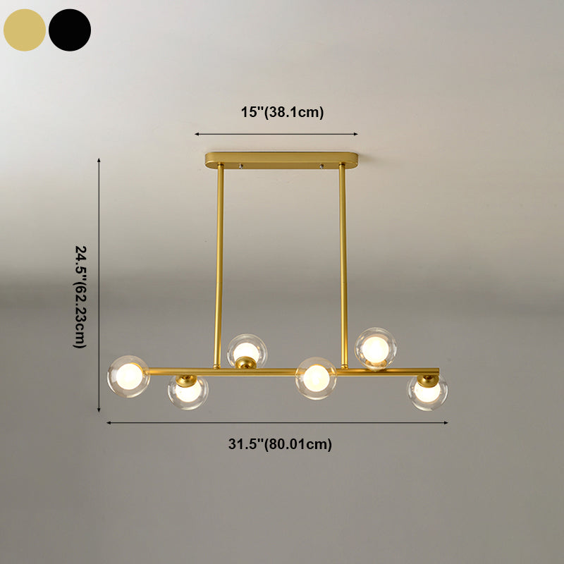 Modern Style Dining Pendant Lamp Fixture Kitchen Dining Room Glass Shade Hanging Light