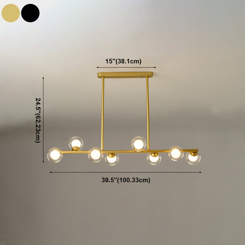 Modern Style Dining Pendant Lamp Fixture Kitchen Dining Room Glass Shade Hanging Light