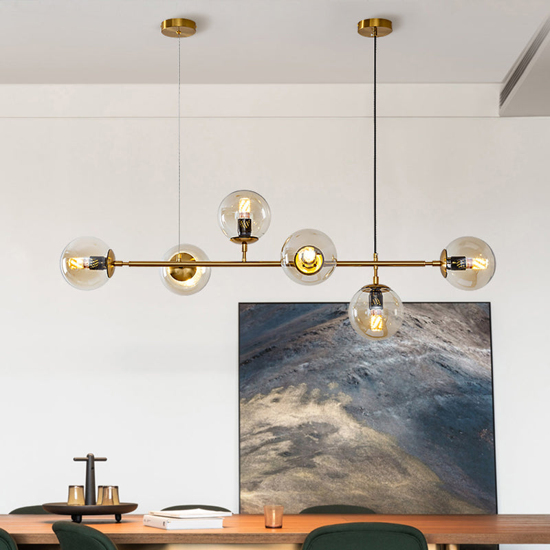 Modern Style Dining Pendant Lamp Kitchen Dining Room Glass Shade Hanging Light Fixture