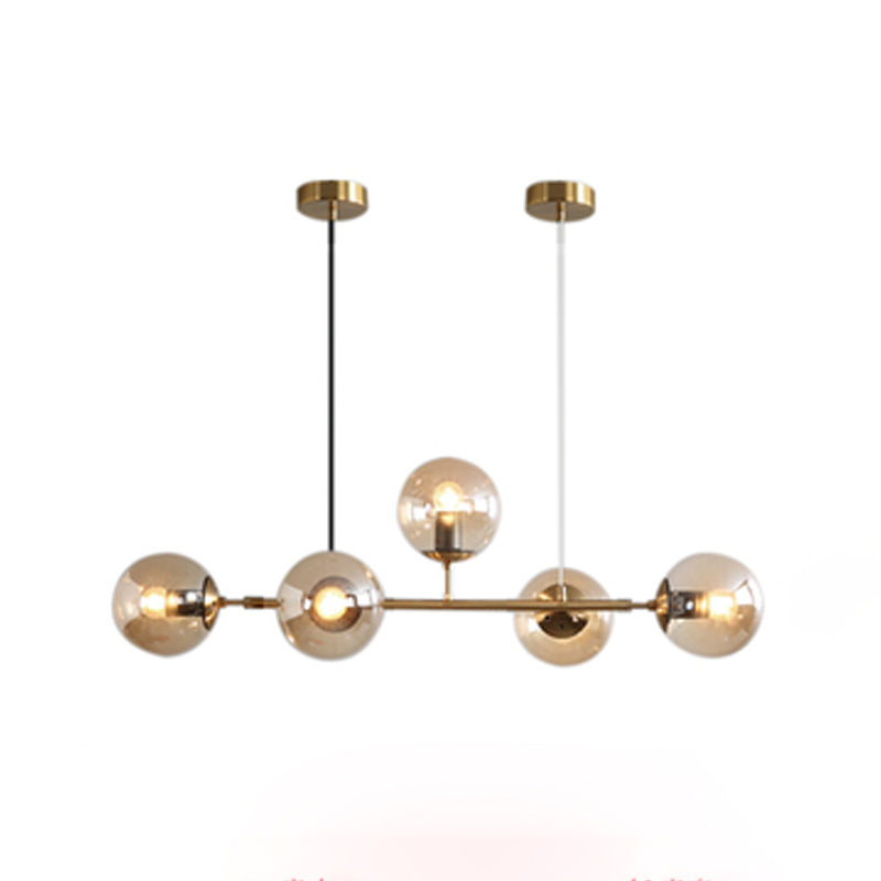 Modern Style Dining Pendant Lamp Kitchen Dining Room Glass Shade Hanging Light Fixture