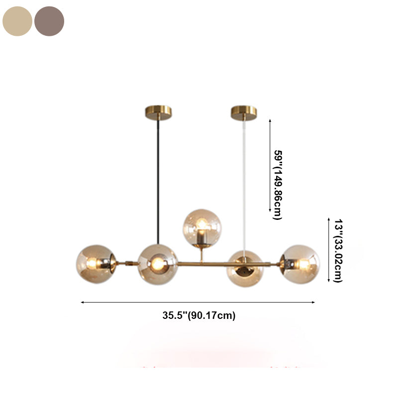 Modern Style Dining Pendant Lamp Kitchen Dining Room Glass Shade Hanging Light Fixture