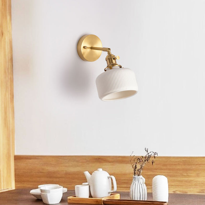 Sconce murale in stile industriale 1 lampada montata a parete blub per camera da letto