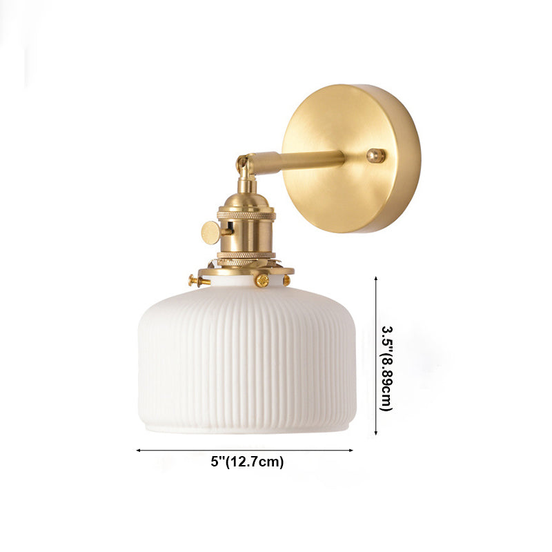 Sconce murale in stile industriale 1 lampada montata a parete blub per camera da letto