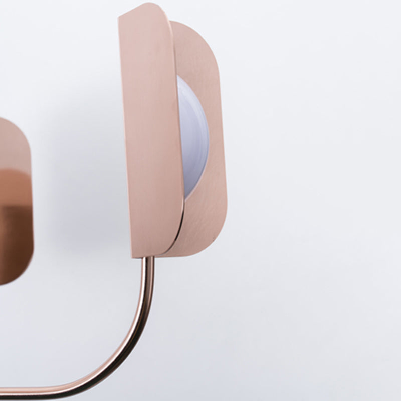 Nordic Style Metal Chandelier Branch Brown Pendant Lamps for Living Room