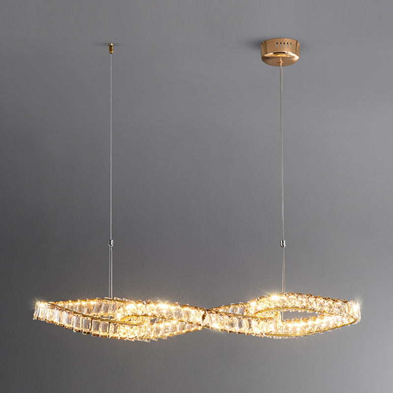 Modern Dining Chandelier Pendant Kitchen Dining Room Crystal Hanging Lamp Fixture