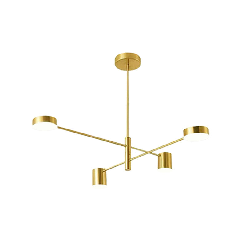 Metal Geometric Shape Chandelier Modern LED Chandelier Lamps for Bedroom