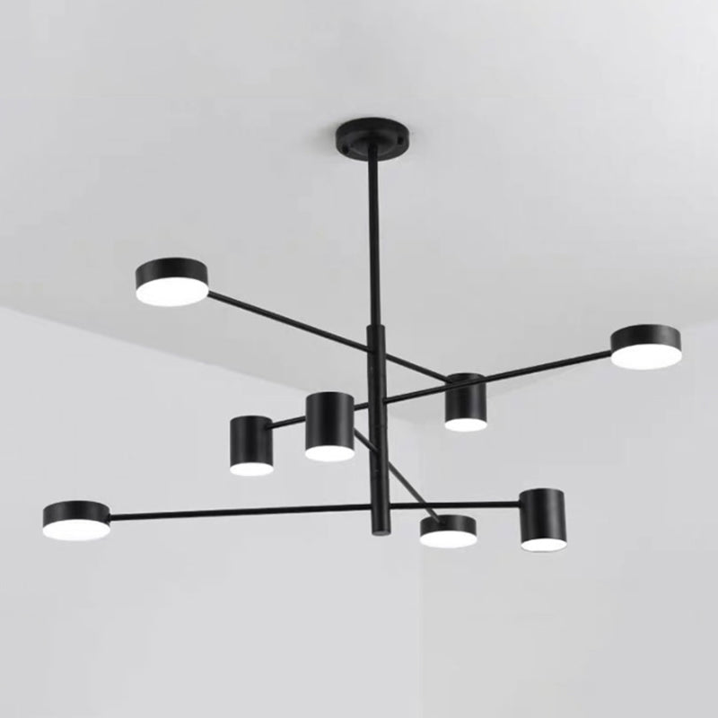 Metal Geometric Shape Chandelier Modern LED Chandelier Lamps for Bedroom