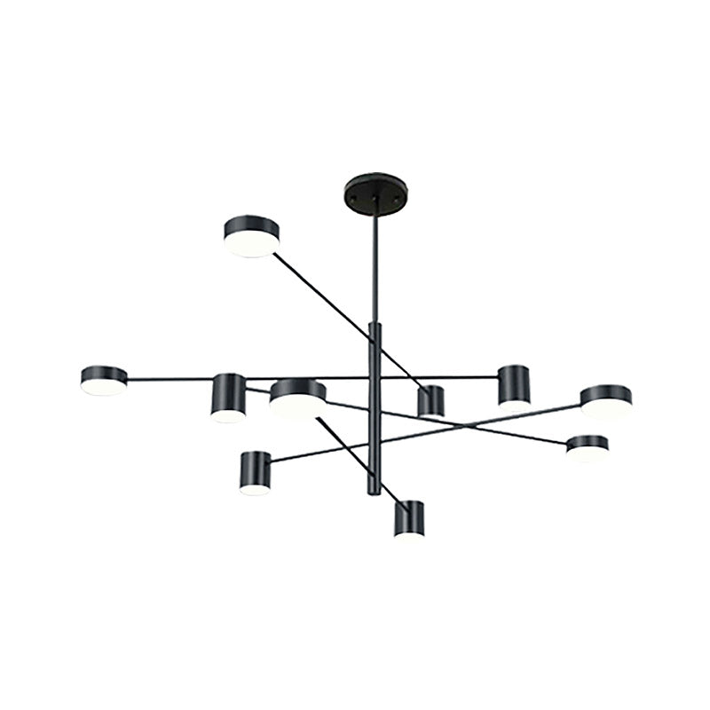 Metal Geometric Shape Chandelier Modern LED Chandelier Lamps for Bedroom