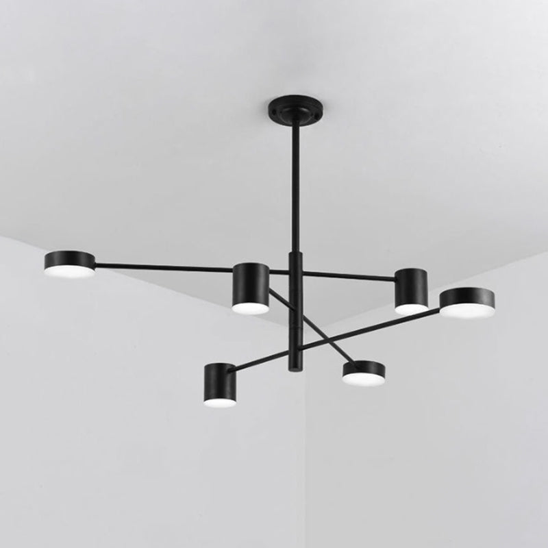 Metal Geometric Shape Chandelier Modern LED Chandelier Lamps for Bedroom