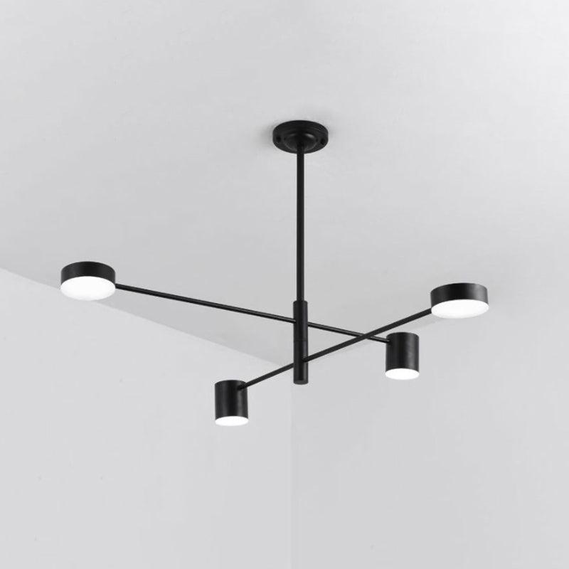 Metal Geometric Shape Chandelier Modern LED Chandelier Lamps for Bedroom