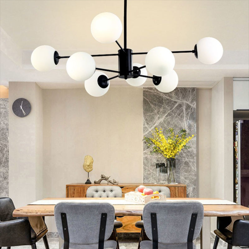 Globe kroonluchter verlichtingsarmaturen moderne multi-head suspensie hanger lampen