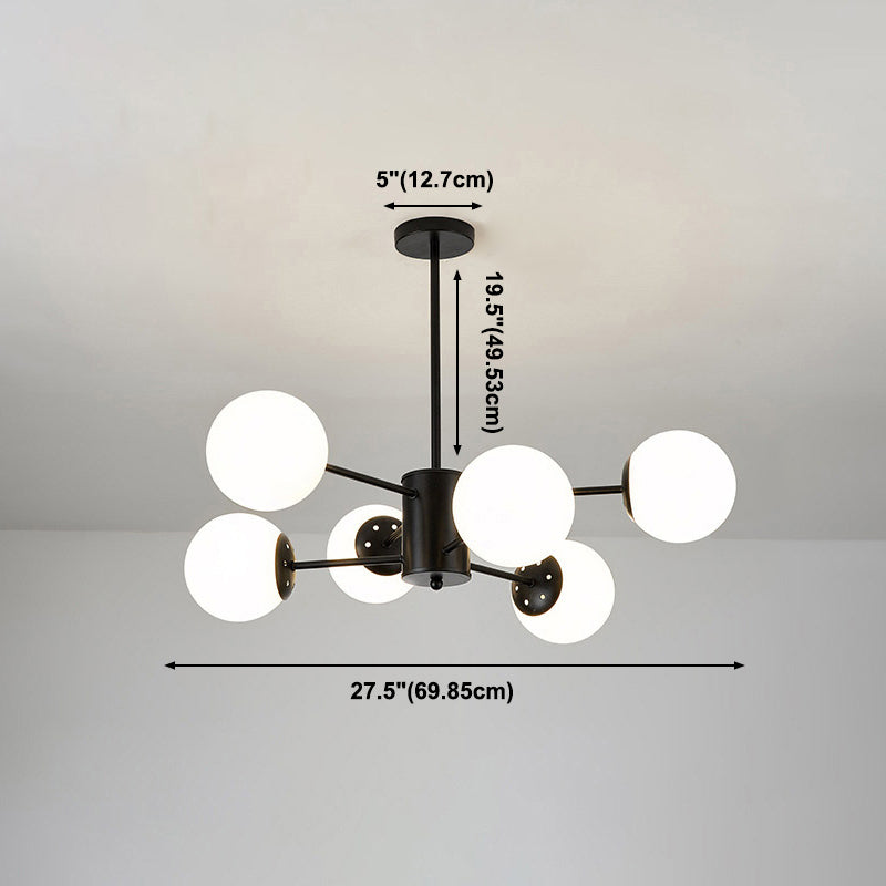 Globe kroonluchter verlichtingsarmaturen moderne multi-head suspensie hanger lampen