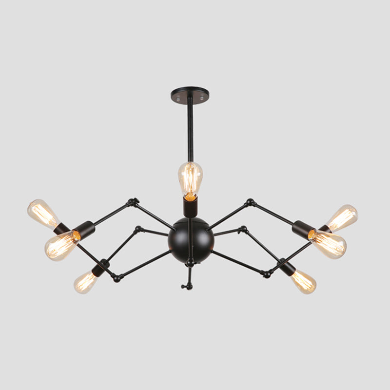 Spider Metal Chandelier Pendant Vêtements de style industriel Store de plafond