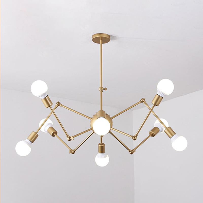 Spider Metal Chandelier Pendant Vêtements de style industriel Store de plafond