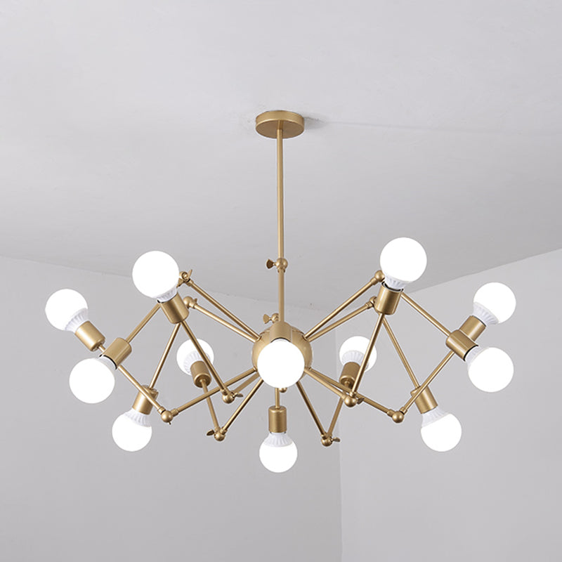 Spider Metal Chandelier Pendant Vêtements de style industriel Store de plafond