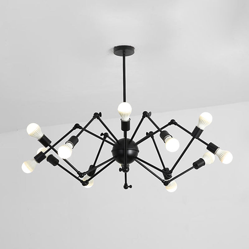 Spider Metal Chandelier Pendant Vêtements de style industriel Store de plafond