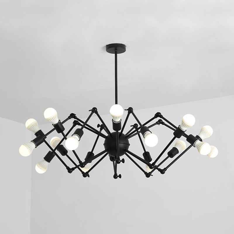 Spider Metal Chandelier Pendant Vêtements de style industriel Store de plafond