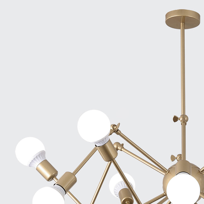 Spider Metal Chandelier Pendant Vêtements de style industriel Store de plafond