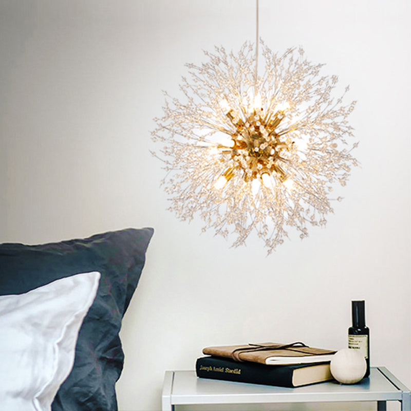 Modern Dandelion Chandelier Light Fixtures Multi-Head Suspension Pendant Lamps