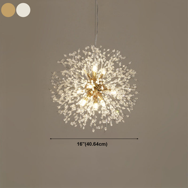 Modern Dandelion Chandelier Light Fixtures Multi-Head Suspension Pendant Lamps
