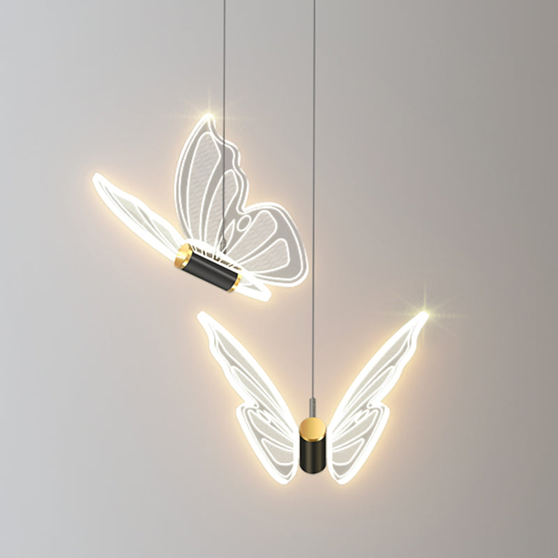 Vlindervormige suspensie hanger eigentijdse hangende hanglampen voor slaapkamer