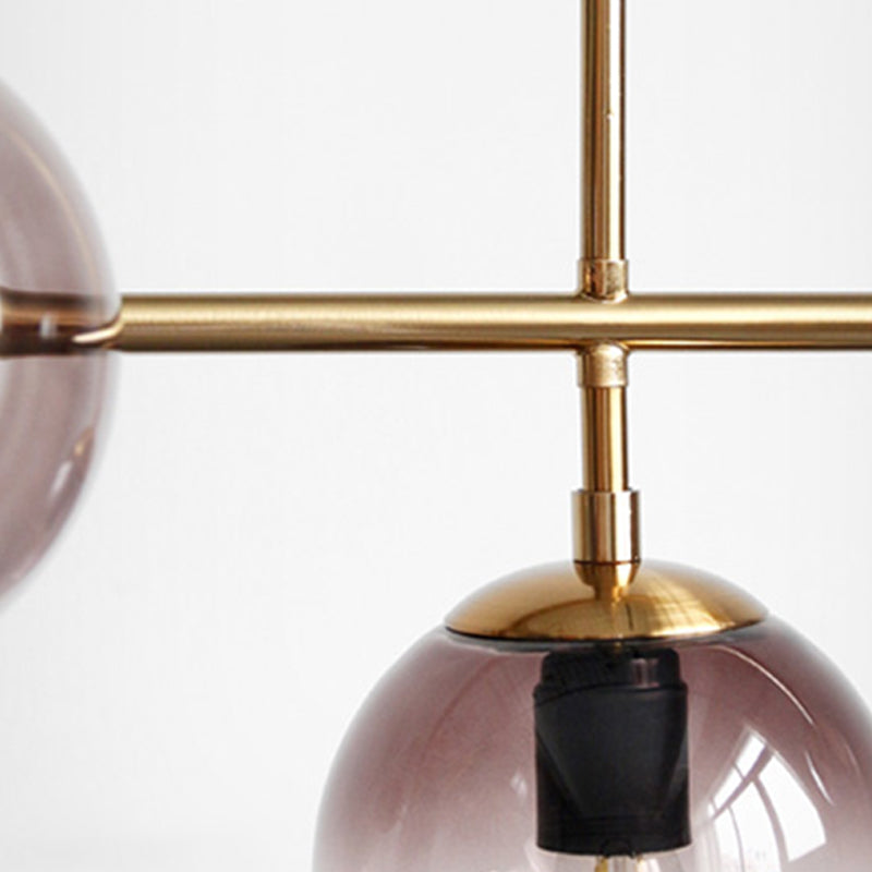 Modern Style Dining Chandelier Lamp Fixture Kitchen Dining Room Glass Shade Hanging Light