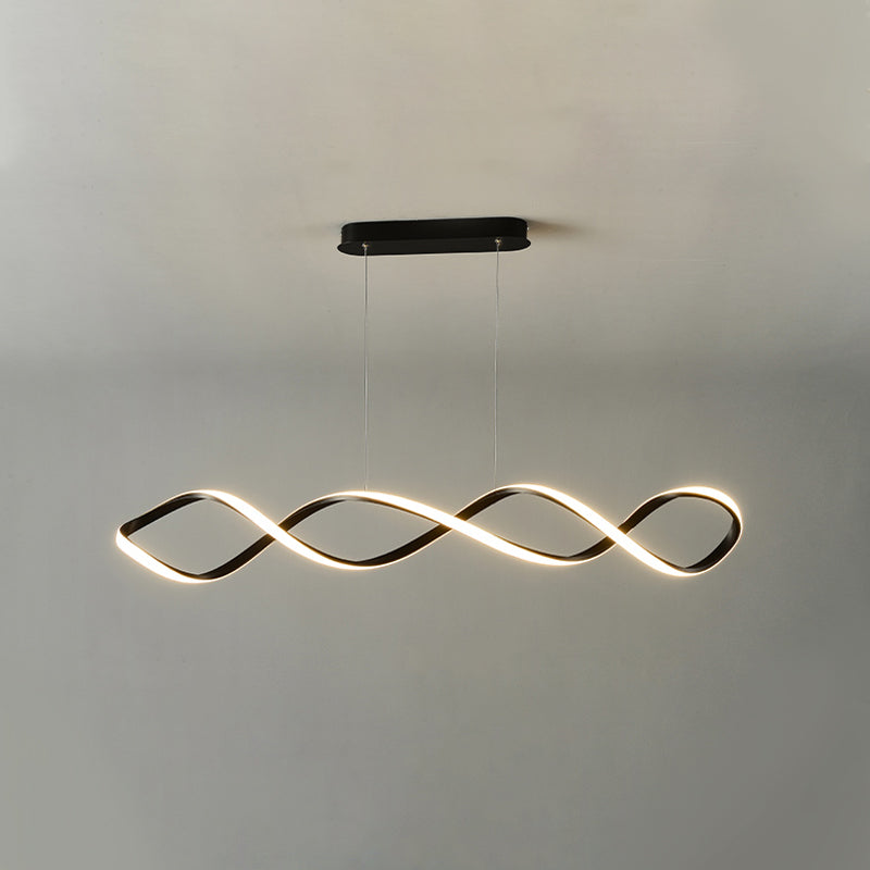 Contemporary Style Linear Island Lighting Metal 1 Light Island Pendant Light