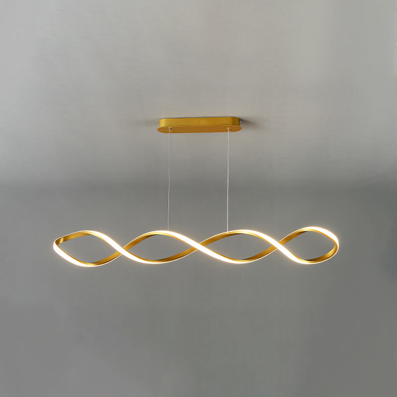 Contemporary Style Linear Island Lighting Metal 1 Light Island Pendant Light