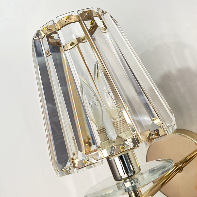Luces de apliques geométricas de estilo contemporáneo Cristal 1 luces de pared ligeras