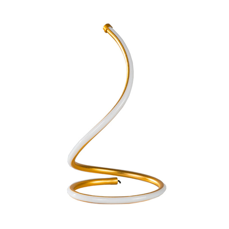 1 lampada da comodino lineare leggero lampade da comodino in metallo contemporaneo per camera da letto