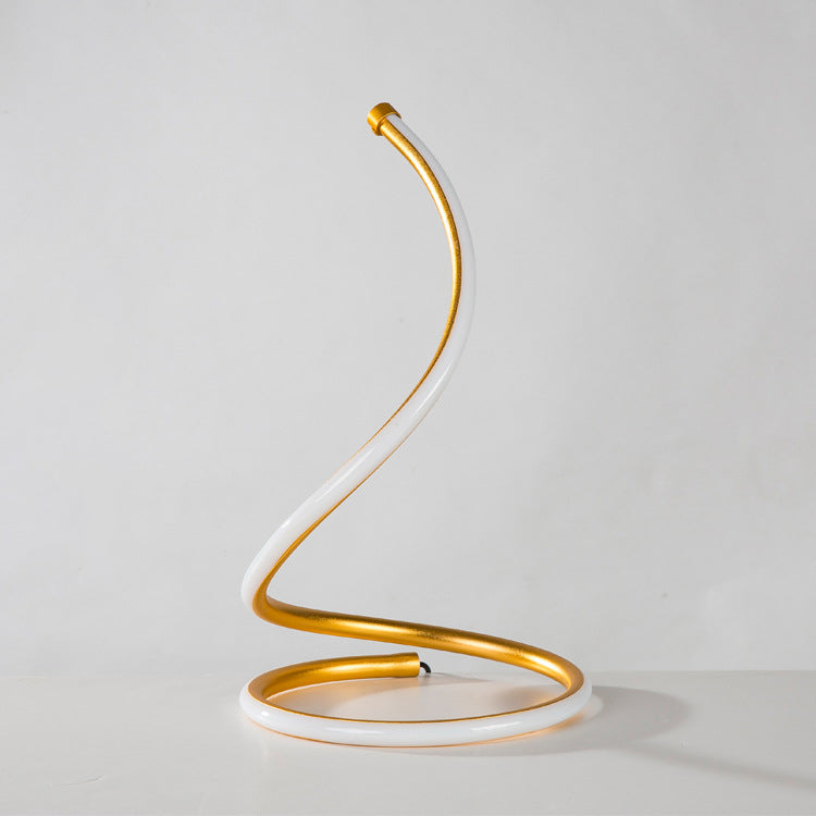 1 lampada da comodino lineare leggero lampade da comodino in metallo contemporaneo per camera da letto