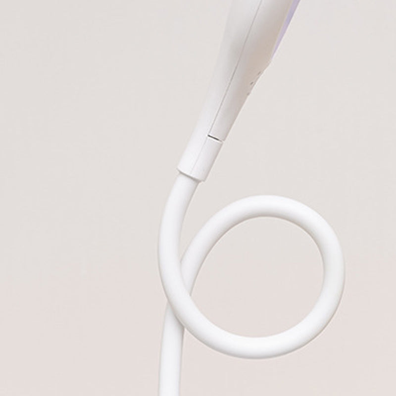 Lampada da tavolo moderna con porto USB a 1 luccio di plastica circolare luce per dormitorio