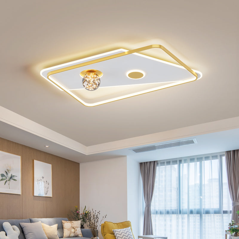 Gypsophila Modern Flush Ceiling Lighting Metal LED Flush Mount Ceiling Light Fixtures