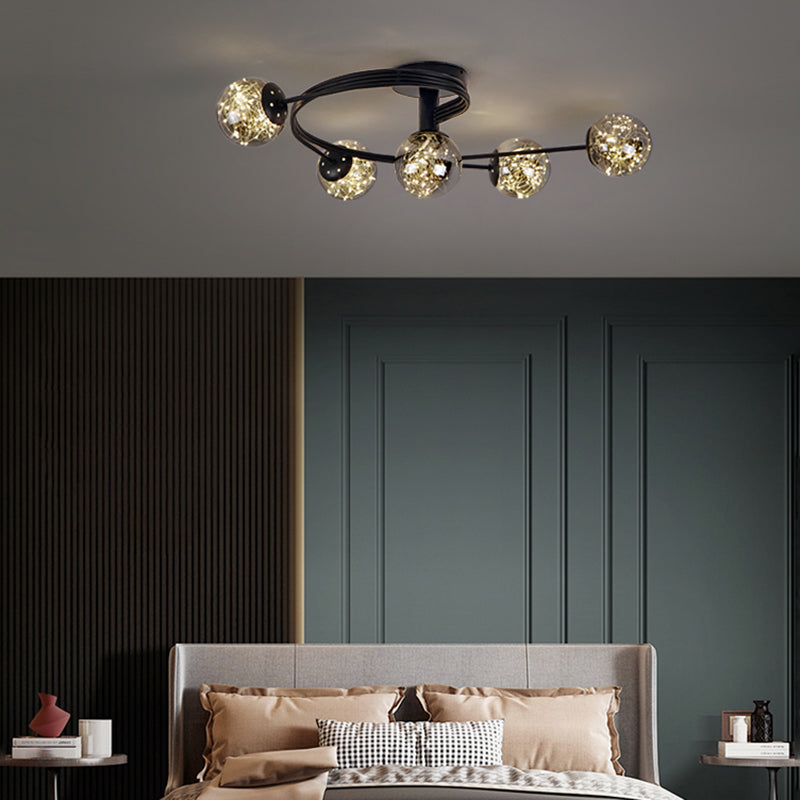 Creative Sputnik Flush Mount Light Contemporary Bedroom Living Room Ceiling Light
