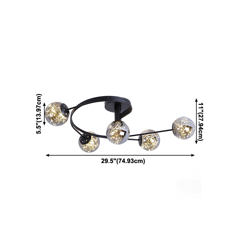 Creative Sputnik Flush Mount Light Contemporary Bedroom Living Room Ceiling Light