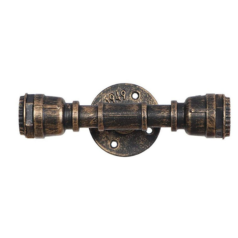 2 Head Metal Water Pipe Shade Wall Lighting Industrial Style Wall Mounted Light Fixture
