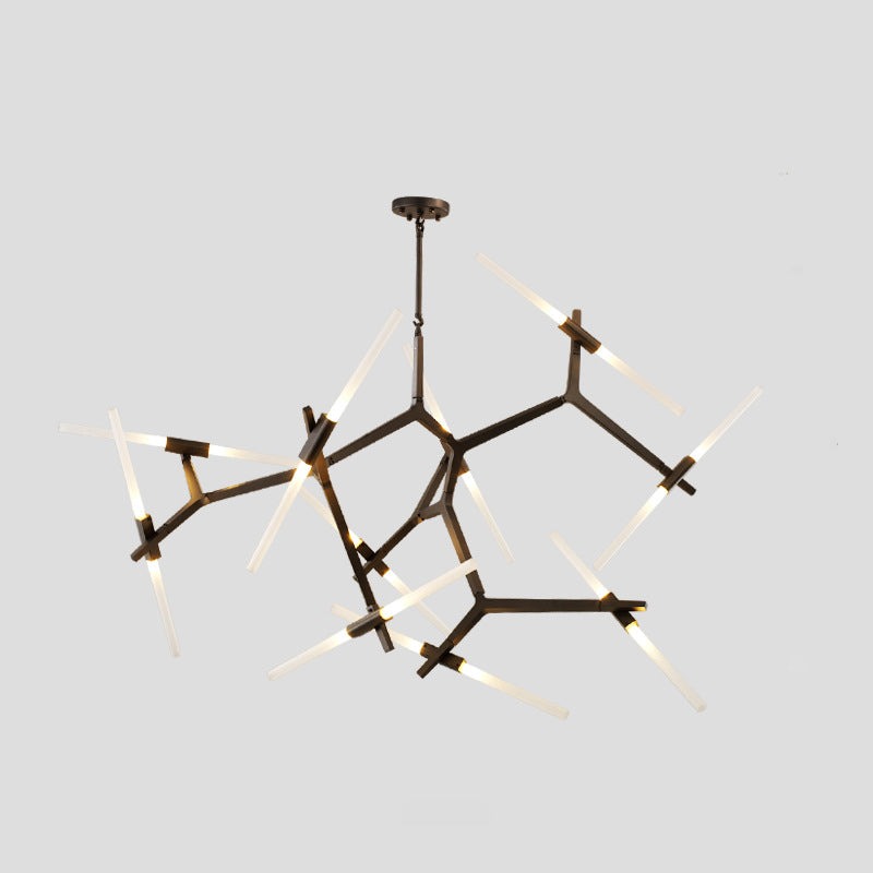 Radiation Chandelier Light Fixtures Modern Multi-Head Suspension Pendant Lamps for Living Room