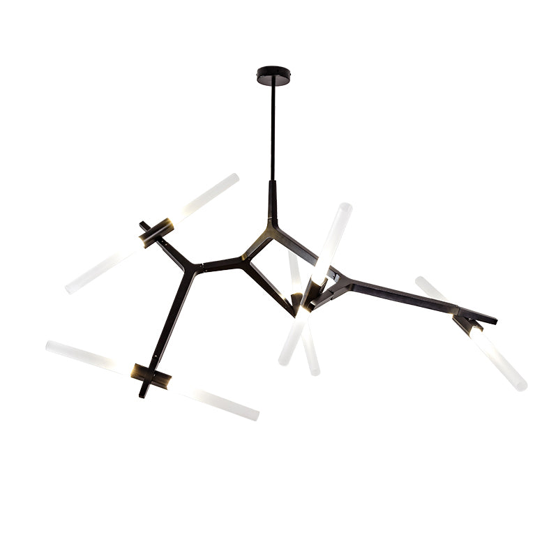 Radiation Chandelier Light Fixtures Modern Multi-Head Suspension Pendant Lamps for Living Room