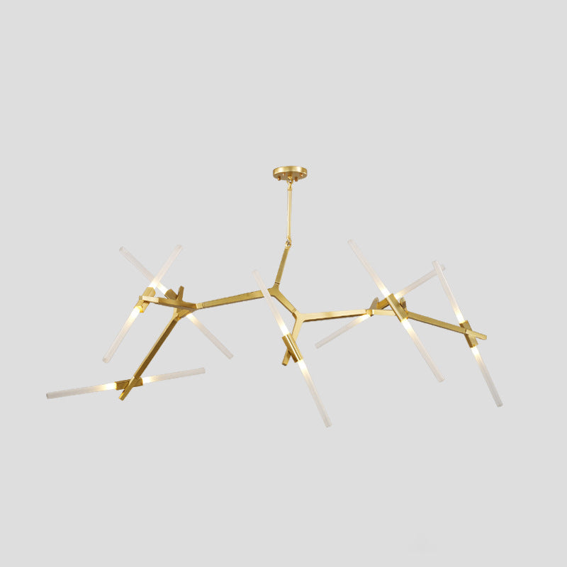 Radiation Chandelier Light Fixtures Modern Multi-Head Suspension Pendant Lamps for Living Room