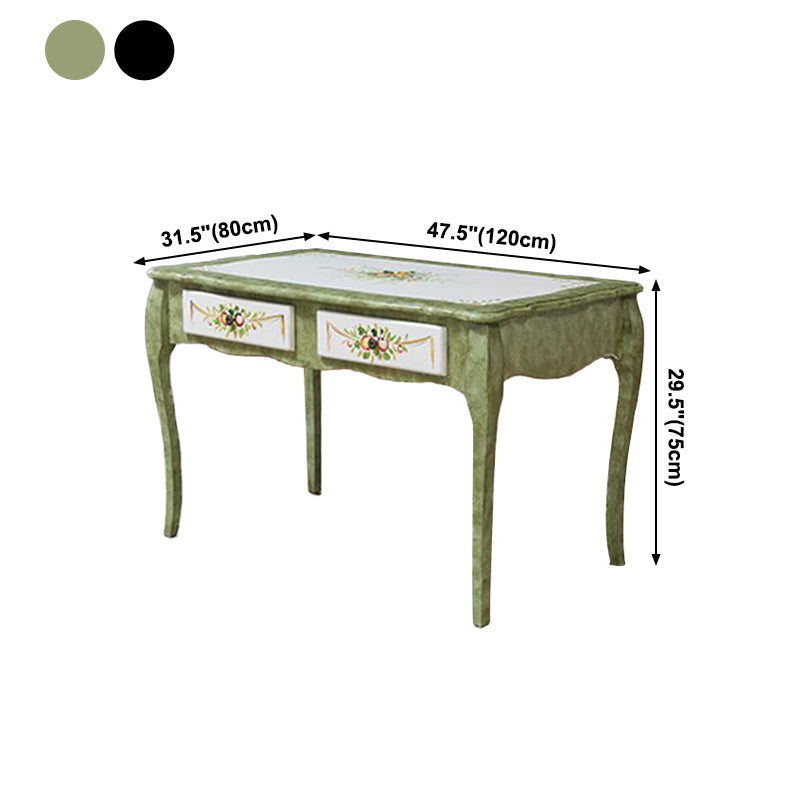 Mid-Century Modern Dining Table Rectangle Solid Wood Dining Table for Home Use