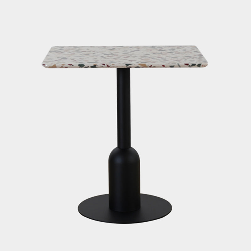 Metal Contemporary Dining Table Concrete Top Table for Dining Room