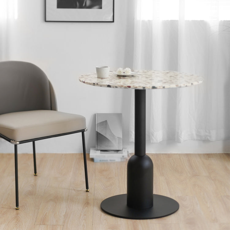 Metal Contemporary Dining Table Concrete Top Table for Dining Room